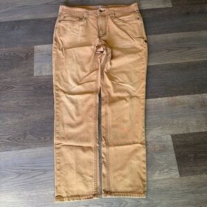 5.11 Tactical Defender-Flex Straight Fit Pants Men’s 34x32 Tan Khaki Canvas